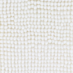 Tapis de Salle de Bain Blanc Microfibre "Boules" 45x75 cm