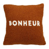 H COUSSIN CARRÉE 'BONHEUR' 40X40