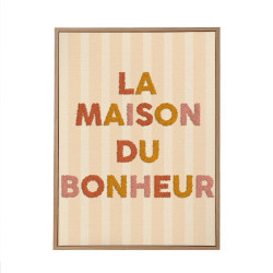 TOILE TUFTEE LA MAISON DU BONHEUR