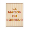 TOILE TUFTEE LA MAISON DU BONHEUR