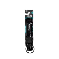 Collier pour Chien EXPERT en Nylon et Néoprène Réglable - Noir 55-75cm