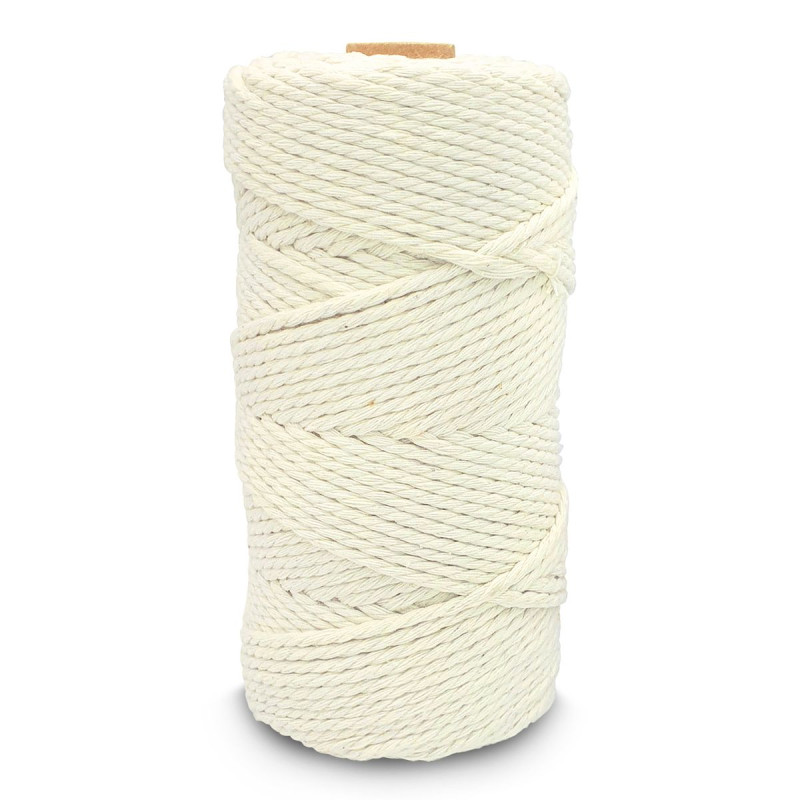 Bobine fil macramé coton 3 mm x 100 m