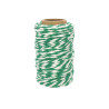 Ficelle coton bicolore Vert Foncé 25mxD1