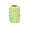 Ficelle coton bicolore Vert Clair 25mxD1