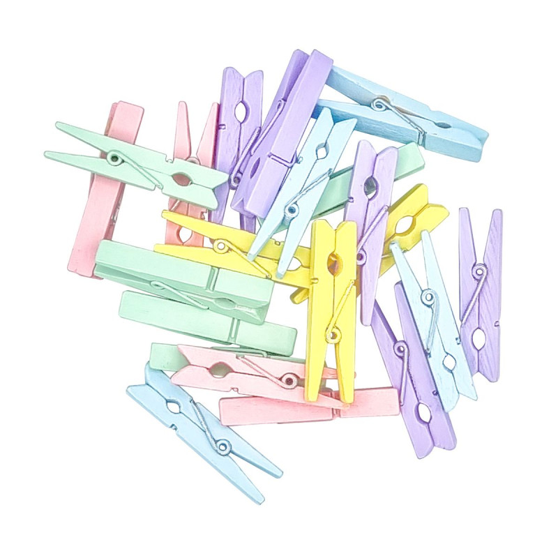 Pinces coul pastel 4,5cmx50pcs Pinces coul pastel 4,5cmx50pcs