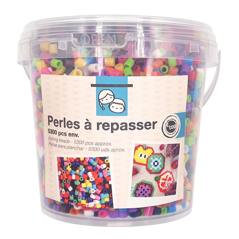 Perles à repasser opaques multico x5300 Perles à repasser opaques multico x5300