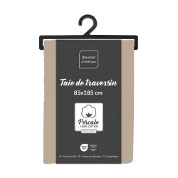 TAIE TRAVERSIN PERCALINE SABLE 85x185CM