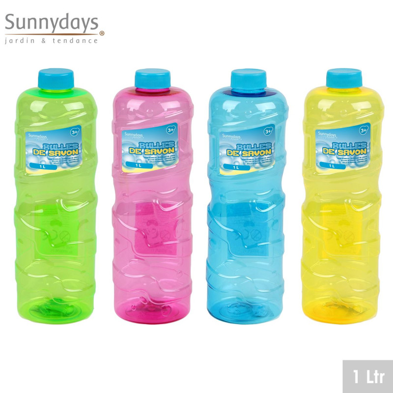 Recharge Bulles de Savon en Bouteille 1 Litre - Amusant & Coloré (Coloris Aléatoire) 1 unité Recharge Bulles de Savon en Bouteille 1 Litre - Amusant & Coloré (Coloris Aléatoire) 1 unité