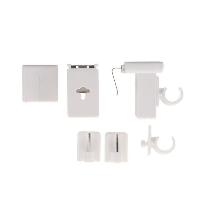 SUPPORT PVC CLIP REGLABLE X2 - BLANC SUPPORT PVC CLIP REGLABLE X2 - BLANC
