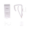 SUPPORT PVC CLIP X 2 - BLANC sans colle