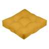 Coussin de Sol Hawaï Soleil 60x60x12 cm - Jaune Moutarde - 100% Polyester