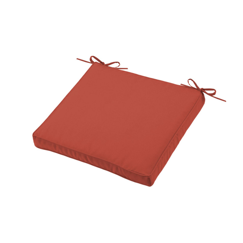 Galette de Chaise Hawaï Orange 40x40x5 cm - 100% Polyester