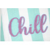 PLAID FOUTA COOLVIBES VERT 100X150