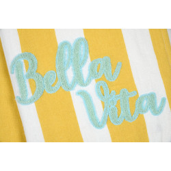 PLAID FOUTA COOLVIBES JAUNE 100X150