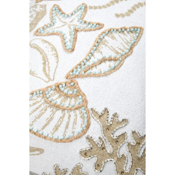 COUSSIN BARBADE BLANC 35X50