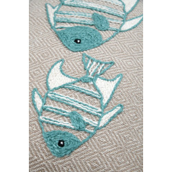COUSSIN BARBADE NATUREL 35X50