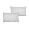Coussin Décoratif Azuria Naturel 35x60 cm - Motif Poissons