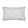 Coussin Décoratif Azuria Naturel 35x60 cm - Motif Poissons