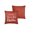 COUSSIN POEME ORANGE 50X50
