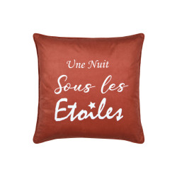 COUSSIN POEME ORANGE 50X50