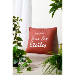 COUSSIN POEME ORANGE 50X50