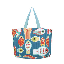 SAC COLORFISH BLEU 44X35X10