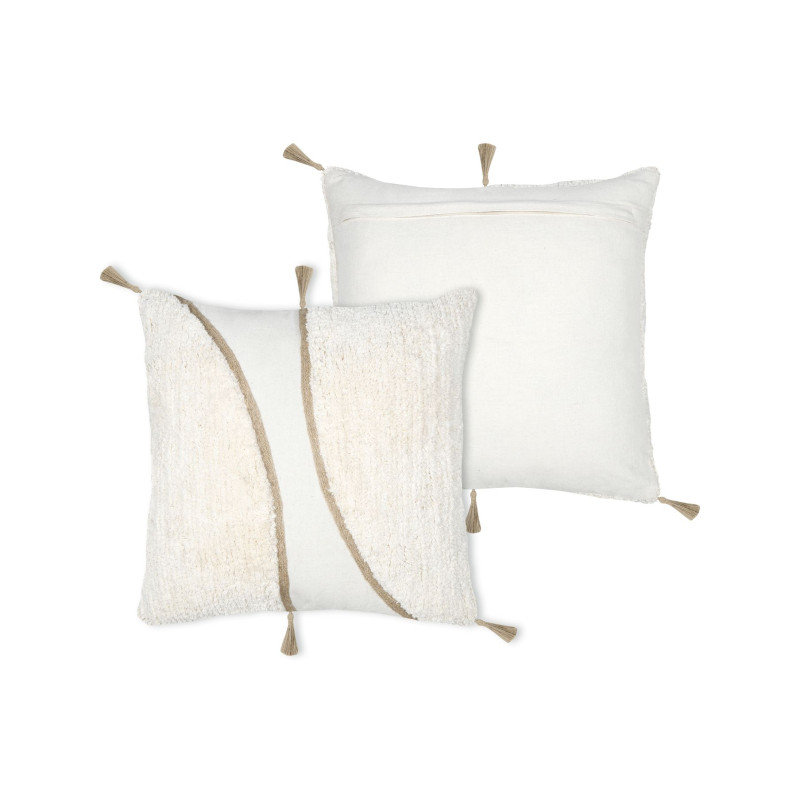COUSSIN BLOKKEN ECRU 45X45 COUSSIN BLOKKEN ECRU 45X45