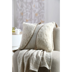 COUSSIN BLOKKEN ECRU 45X45