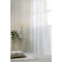 VOILAGE BLOWING BLANC 140x260 PISSENLITS