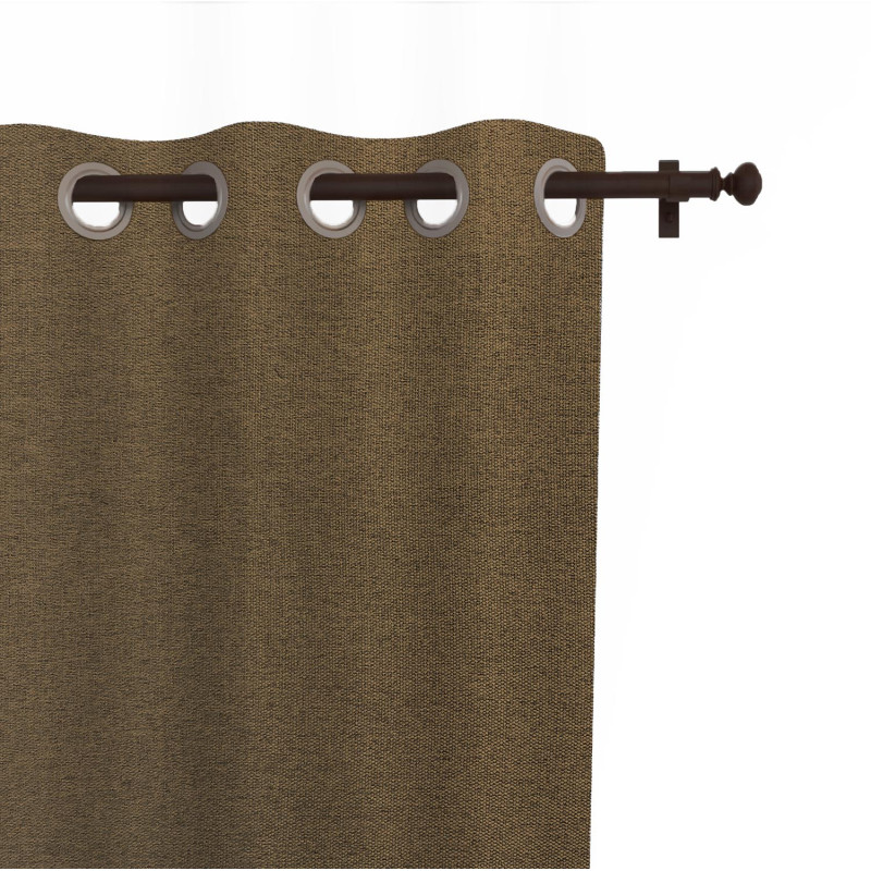 Rideau Occultant Arthur Marron 135x250 cm - 100% Polyester