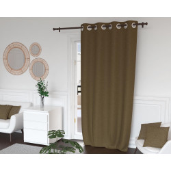 Rideau Occultant Arthur Marron 135x250 cm - 100% Polyester