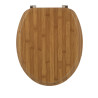 ABATTANT WC BOIS BAMBOU ATTACHES ACIER I