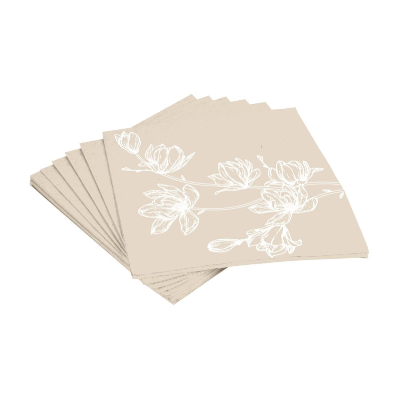 SERV. X20 EN PAPIER BRANCHE CERISIER 33X