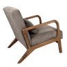Fauteuil de Salon en Velours Côtelé 'Scott' - Taupe Fauteuil de Salon en Velours Côtelé 'Scott' - Taupe
