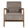 Fauteuil de Salon en Velours Côtelé 'Scott' - Taupe Fauteuil de Salon en Velours Côtelé 'Scott' - Taupe