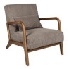 Fauteuil de Salon en Velours Côtelé 'Scott' - Taupe Fauteuil de Salon en Velours Côtelé 'Scott' - Taupe