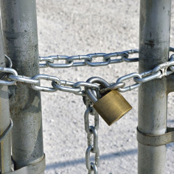 CADENAS DE SECURITE A CLE H8.6CM