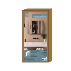 ARMOIRE MURALE KLAUS L60XH50XP20CM