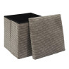 POUF PLIABLE COTELE SCOTT TAUPE 38X38X38 POUF PLIABLE COTELE SCOTT TAUPE 38X38X38
