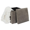 POUF PLIABLE COTELE SCOTT TAUPE 38X38X38