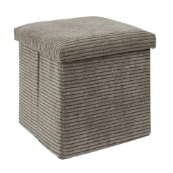 POUF PLIABLE COTELE SCOTT TAUPE 38X38X38