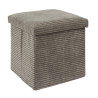 POUF PLIABLE COTELE SCOTT TAUPE 38X38X38