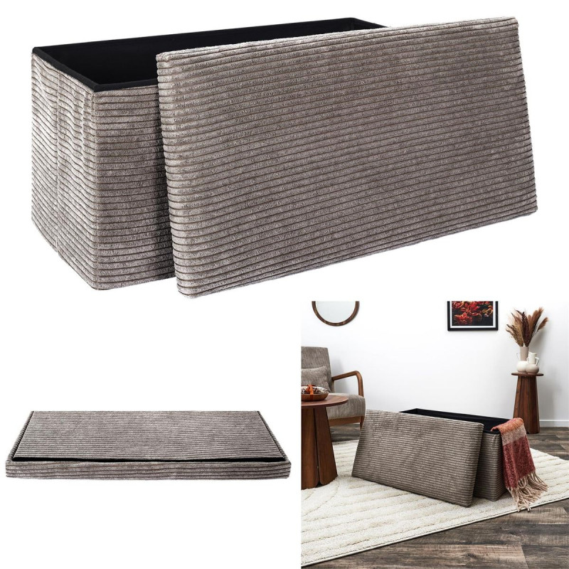 COFFRE BANC PLIABLE COTELE SCOTT TAUPE L COFFRE BANC PLIABLE COTELE SCOTT TAUPE L
