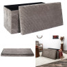 COFFRE BANC PLIABLE COTELE SCOTT TAUPE L