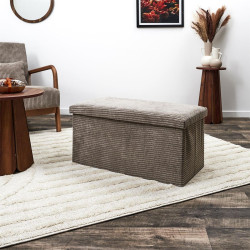 COFFRE BANC PLIABLE COTELE SCOTT TAUPE L