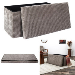 COFFRE BANC PLIABLE COTELE SCOTT TAUPE L