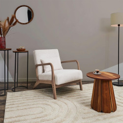 FAUTEUIL SALON COTELE SCOTT BEIGE L64,5X