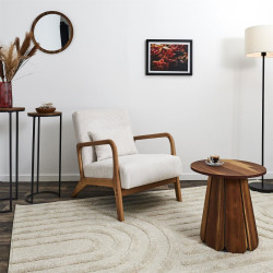 FAUTEUIL SALON COTELE SCOTT BEIGE L64,5X