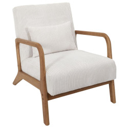 FAUTEUIL SALON COTELE SCOTT BEIGE L64,5X