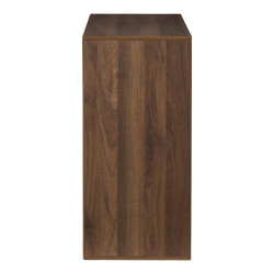 Étagère de Rangement 'Tiffany' 4 Cases - Bois Foncé
